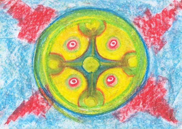 Mandala Radial la Esfera de la Magia del Amor Cosmico