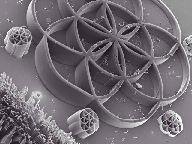 grafenoide - foto corte flor de la vida